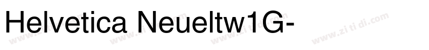 Helvetica Neueltw1G字体转换